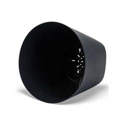 Горшок для цветов «Гранд», 8 л, d=24 см, h=25 см, пластиковый, с прикорневым поливом, графитовый