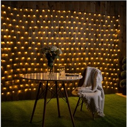 Светодиодная сеть (220в,3х2м, желтая,320 ламп)