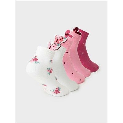 Носки детские трикотажные для девочек, 5 пар в комплекте