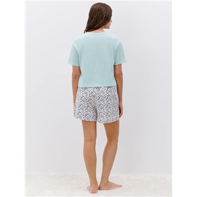 Omsa Пижама OmD 0234D CONFETTI Пижама женская (Футболка укорочен.+шорты), СО