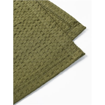 Плед вафельный «Этель» Waffle, 150×240 см, зелёный, вафля 195 г/м²