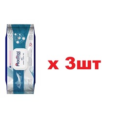 Maditol влажные салфетки антибактериальные  72шт 3шт