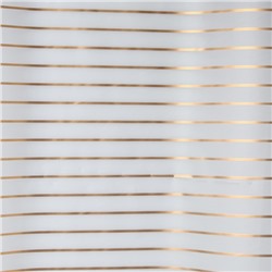 Пленка матовая для цветов «Полосы», золотистая, 60 см × 5 м