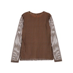 Фуфайка трикотажная для девочек (футболка с длинными рукавами)