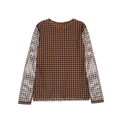 Фуфайка трикотажная для девочек (футболка с длинными рукавами)