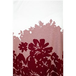 Туника  3173/04/Бордовый, бежевый