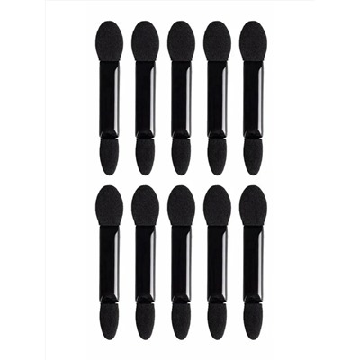 Kristaller Набор двусторонних аппликаторов для макияжа, черный, 10 шт. 28008