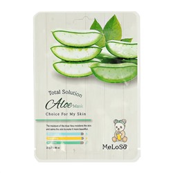 Dr.MeLoSo Тканевая маска для лица с экстрактом алоэ / Total Solution Aloe Mask, 25 г