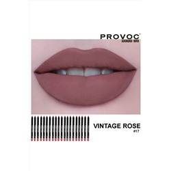 Provoc Гелевый карандаш-подводка для губ водостойкий / Semi Permanent Gel Eye Liner Filler №17 Vintage Rose, коричнево-малиновый KRISTALLER, 1124435