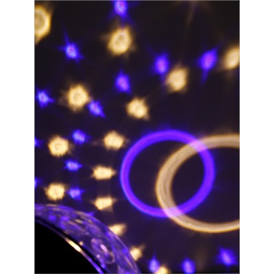 Проектор диско-шар ночник светодиодный классический, настольный 16,5х16 см / CW182609-12 /уп 20/