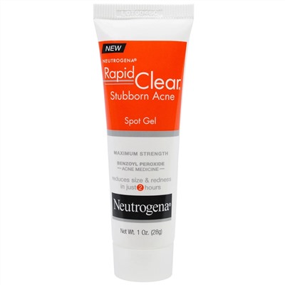 Neutrogena, Rapid Clear, гель от прыщей, максимальная сила, 28 г (1 унция)