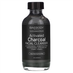 Baebody, Activated Charcoal Facial Cleanser, 4 fl oz (120 ml)
