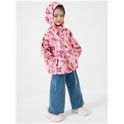Куртка текстильная с полиуретановым покрытием для девочек (ветровка)