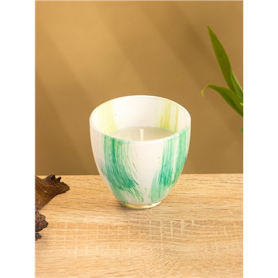 УЦЕНКА Свеча ароматическая в стеклянном подсвечнике, 85 г, чёрный бергамот