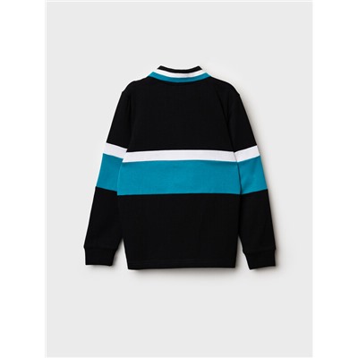 Джемпер трикотажный с воротником поло для мальчиков