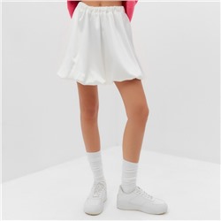 Юбка мини баллон женская MIST, размер L, молочная