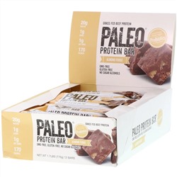 Julian Bakery, PALEO Protein Bar, Almond Fudge, 12 Bars, 2.0 oz (56.3 g) Each