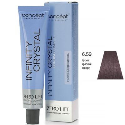 CONCEPT Infinity Crystal Гелевый полуперманентный краситель для волос 6/59 русый красный-сандре 60 мл