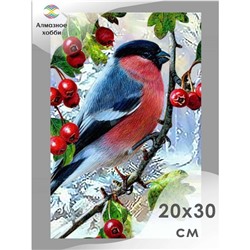 Алмазная мозаика «Зимняя птичка», 20×30 см