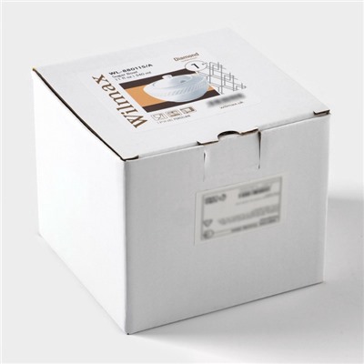 Сахарница с крышкой Wilmax «Юлия Высоцкая», 340 мл, фарфор, белая