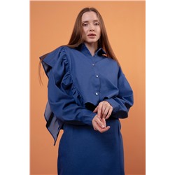 Рубашка джинс  DENIM018/03/Синий