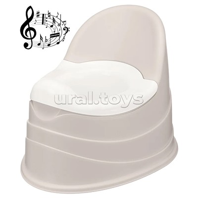 Горшок детский музыкальный (Светло-бежевый)
