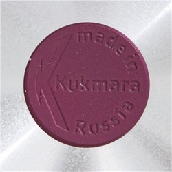 Сковорода KUKMARA Trendy style, d=26 см, пластиковая ручка, антипригарное покрытие, алюминий, фиолетовая