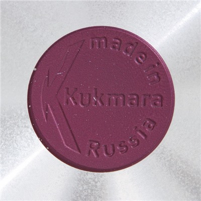 Сковорода KUKMARA Trendy style, d=26 см, пластиковая ручка, антипригарное покрытие, алюминий, фиолетовая