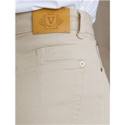 Джинсы трубы из эластичного денима средней плотности