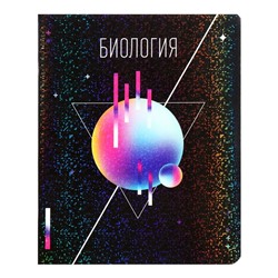Тетрадь предметная Calligrata TOP «Абстракция», 48 листов в клетку, Биология