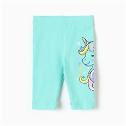 Бриджи для девочки, цвет ментол, рост 80 см