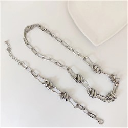 Комплект: колье-цепь и браслет