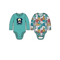 Боди детское трикотажное для мальчиков, 2 шт в комплекте