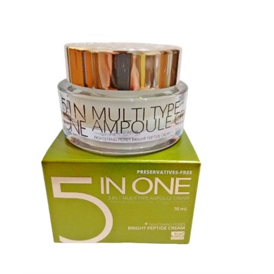 Eco Branch Антивозрастной крем с пептидами 5в1 5 In One Multi Type Ampoule Cream Tightening Pores Bright Peptide