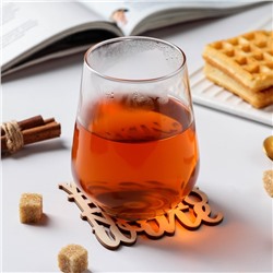 Подставка деревянная под горячее WINE, 9×9 см