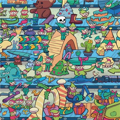 Настольная игра «Новый год: ОКАВОКА. Фабрика Деда Мороза», новогодняя, 50 карт, 5+