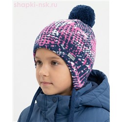 9398/2 MGU Ушанка для девочки флис (50-52)