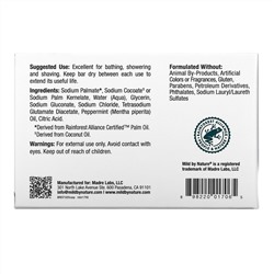 Mild By Nature, кастильское мыло, с ароматом перечной мяты, 141 г (5 унций)