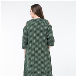 Платье, текстиль, хаки