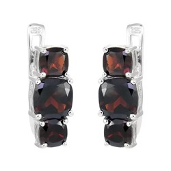 Серьги из серебра гранат, Идея