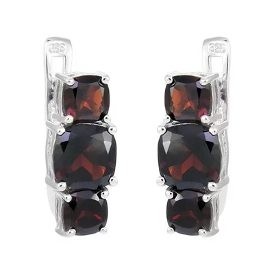Серьги из серебра гранат, Идея
