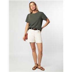 Шорты из эластичного денима