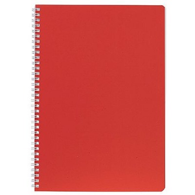 Тетрадь А4  96л клетка на спирали "СОЛО.Красный шелк" софт-тач, перфорация на отрыв (092880) Хатбер