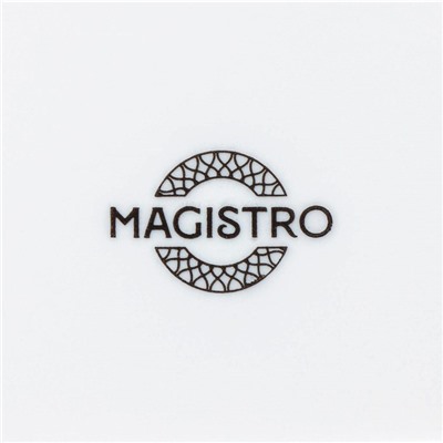 Салатник фарфоровый Magistro Rodos, 1,4 л, 20×9 см, цвет белый