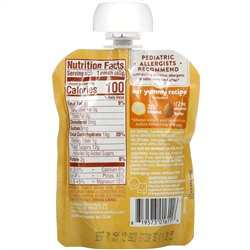 Happy Family Organics, Happy Baby, Nutty Blends, 6+ Months, Organic Bananas with 1/2 tsp Almond Butter, 3 oz (85 g)