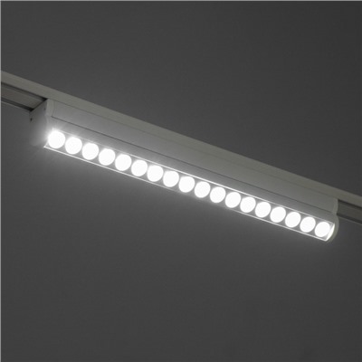Светильник трековый BayerLux SLIM «Книжка-33», LED, 18 Вт, 3000K-6000К, 48 В, CRI90, 3.2×3.8×33.6 см, белый