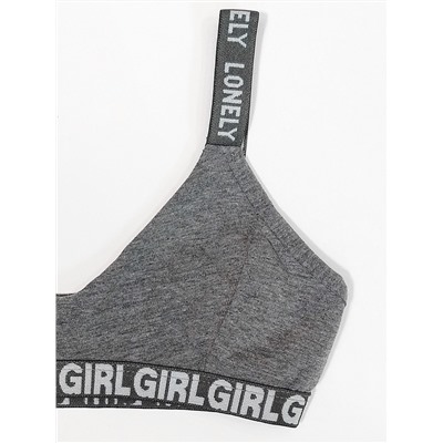 4024-22 Топ для девочки серый (BAYKAR)