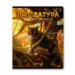 Комплект тетрадей 48л. клетка/линия со справоч. материал. "Остров легенд" 12 предметов