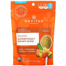 Navitas Organics, Organic Superfood+ Immunity Blend, Vitamin C Powerhouse, 4.2 oz (120 g)