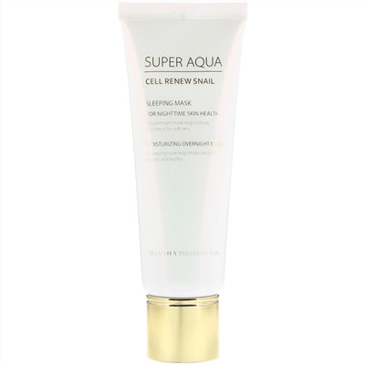 Missha, Super Aqua, Cell Renew Snail, ночная маска, 110 мл (3,7 жидк. унции)